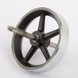 Schwungrad 50mm mit Achse - Wilesco Ersatzteile Restposten